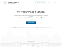 Tablet Screenshot of incorporate-in-canada.com